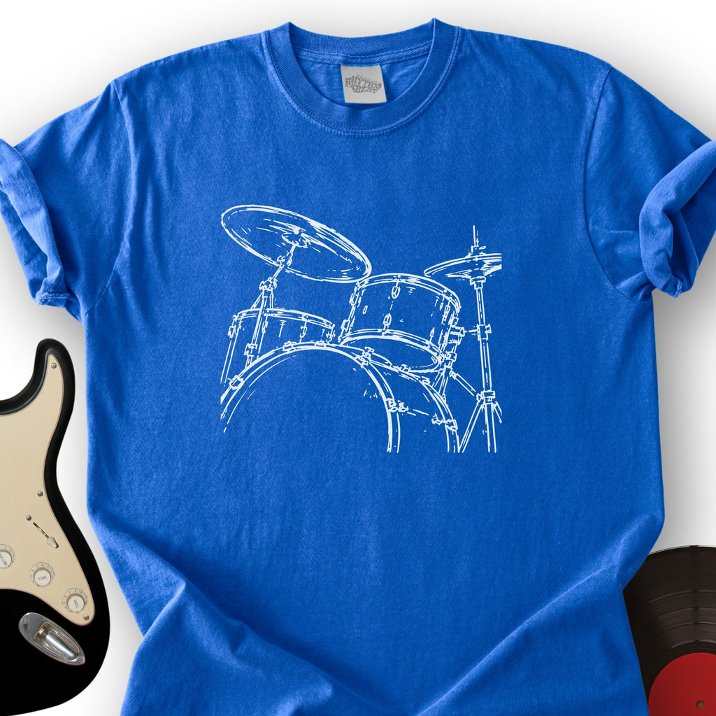 Drum Sketch T-Shirt product image 3
