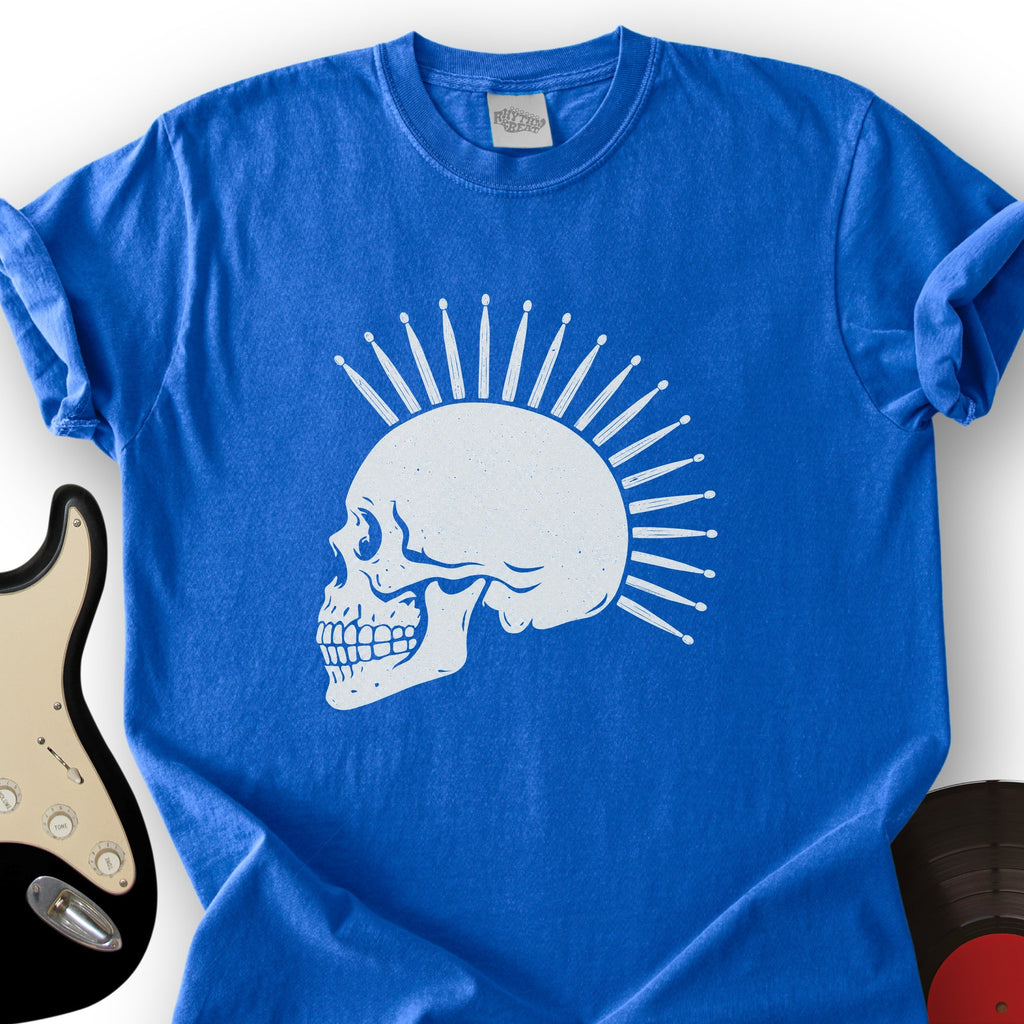 Drumstick Mohawk Skull T-Shirt product image 5