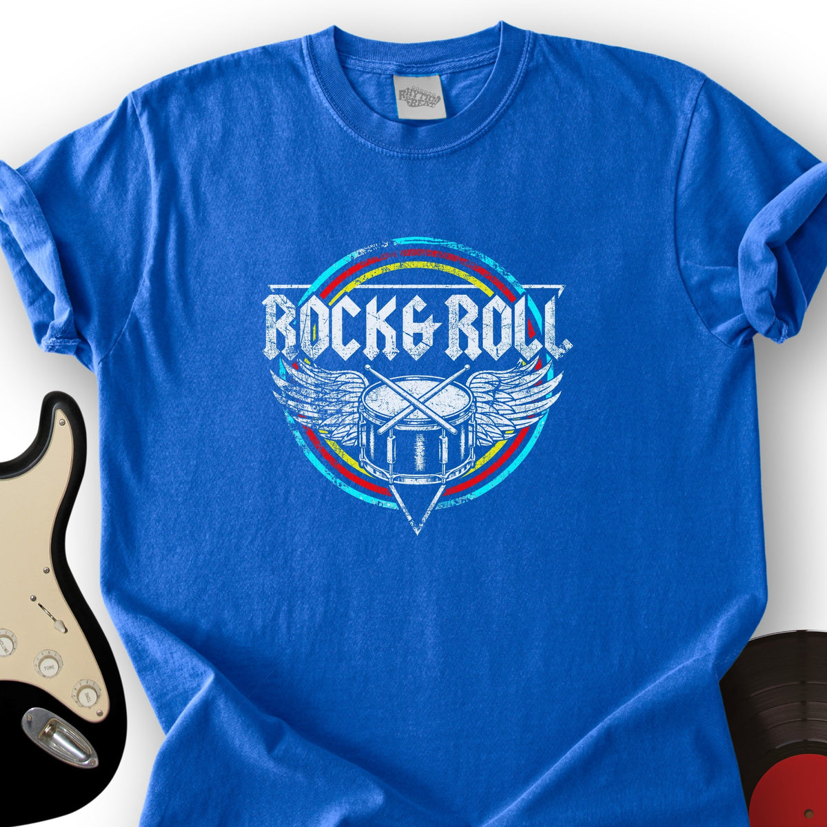 Retro Rock And Roll Drums T-Shirt product image 2