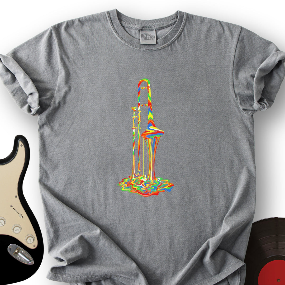 Melting Rainbow Trombone T-Shirt product image 3