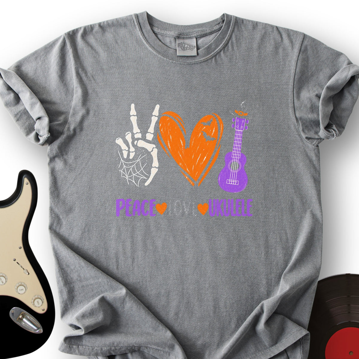 Peace Love Ukulele T-Shirt product image 7