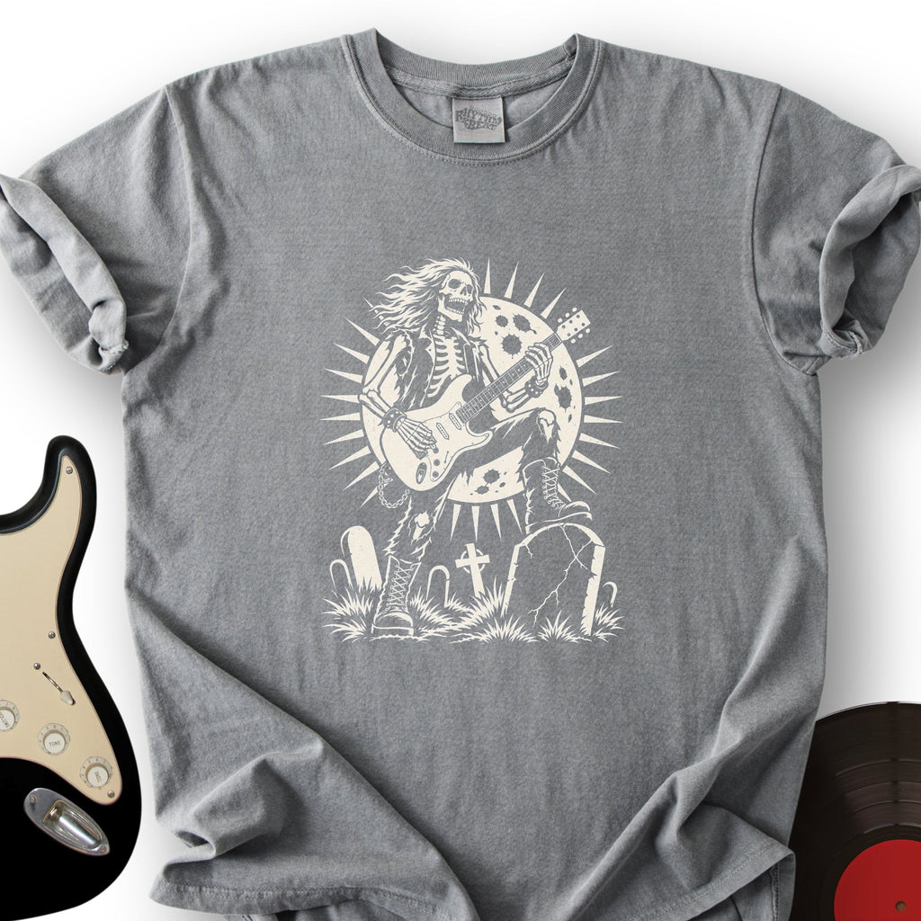 Skeleton Silhouette Guitar T-Shirt product image 7