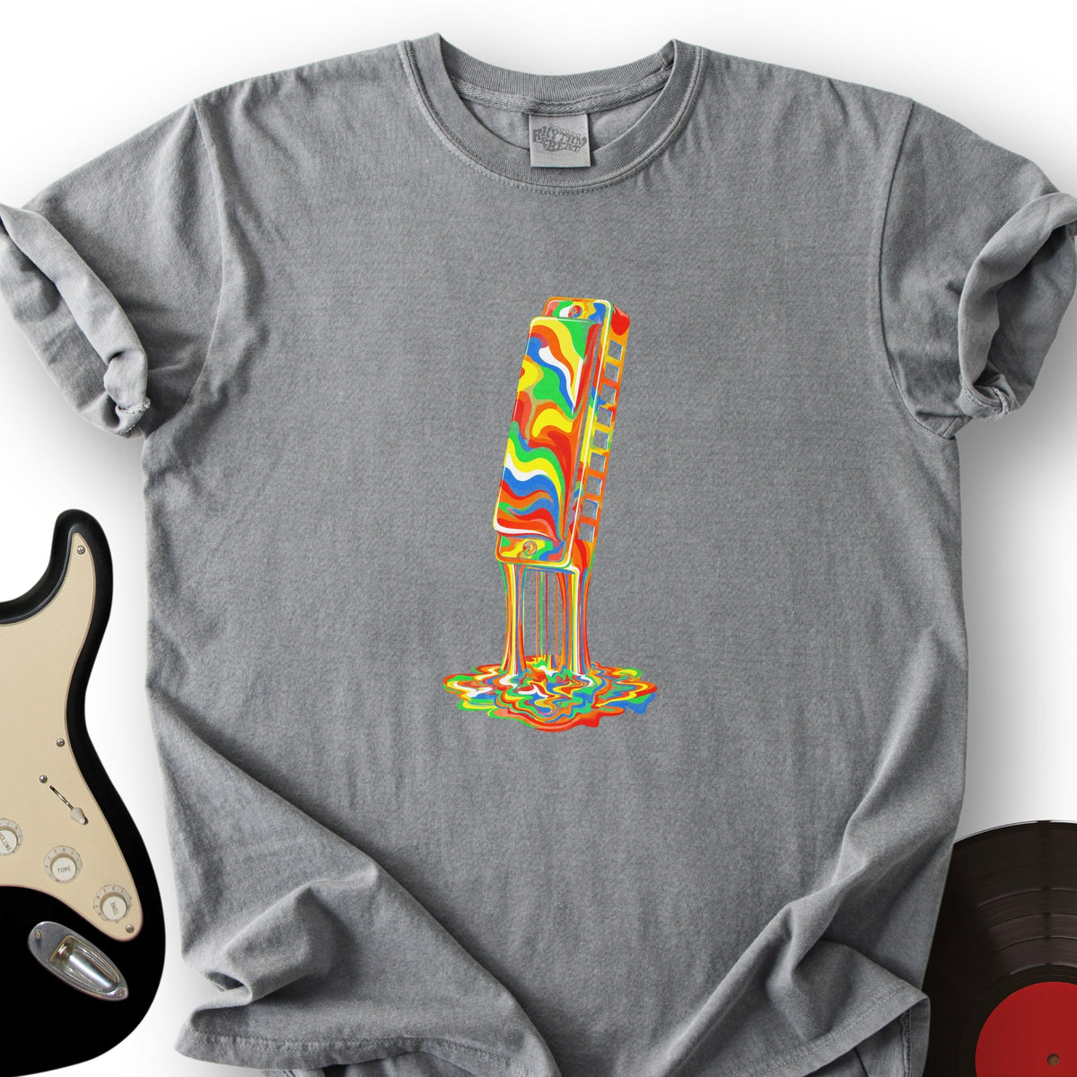 Melting Rainbow Harmonica T-Shirt product image 6