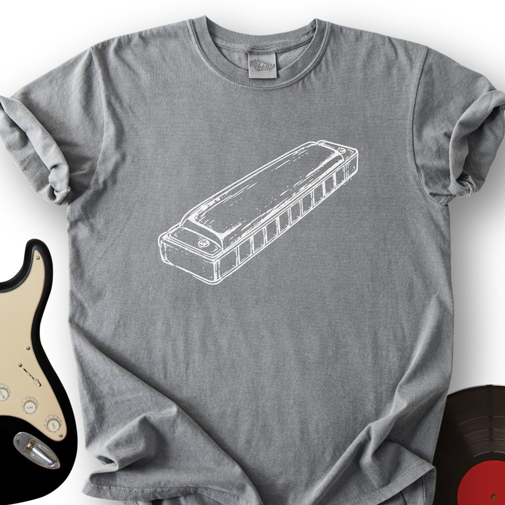 Harmonica Sketch T-Shirt product image 3
