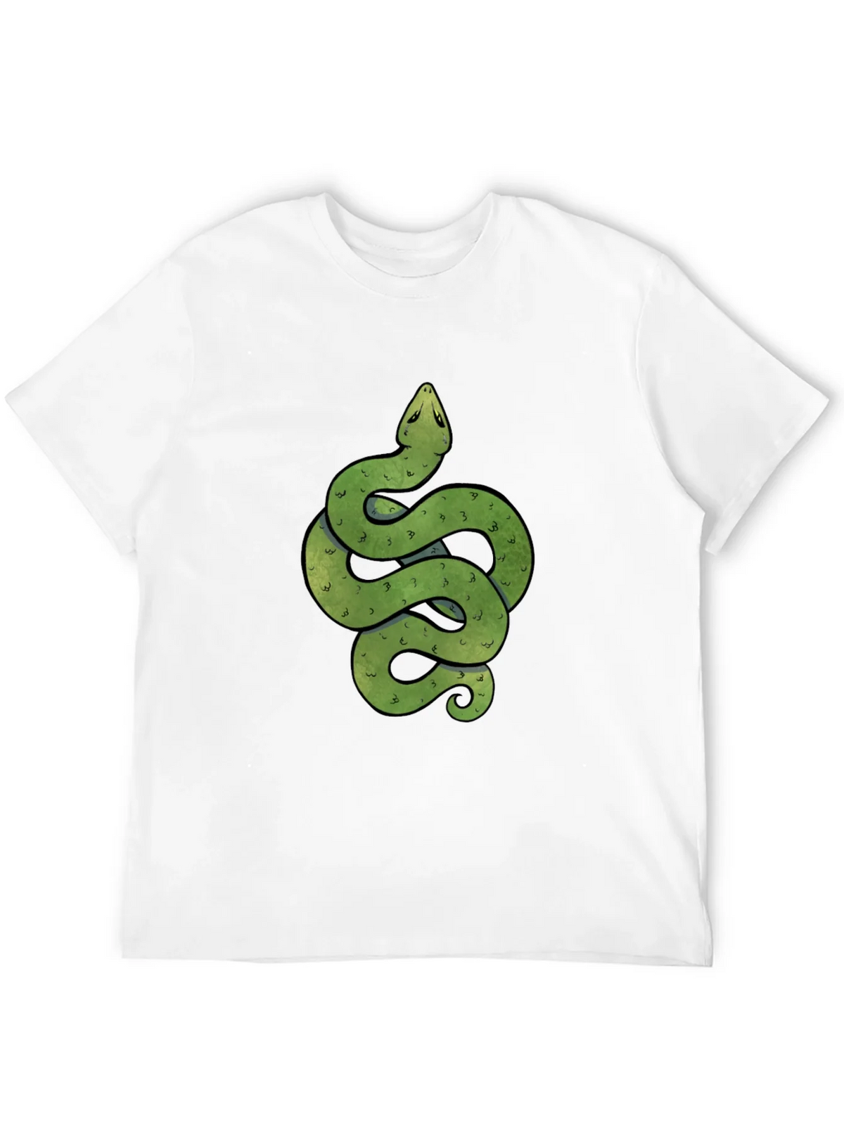 Green Snake Graphic Print Crew Neck T-Shirt product image 11