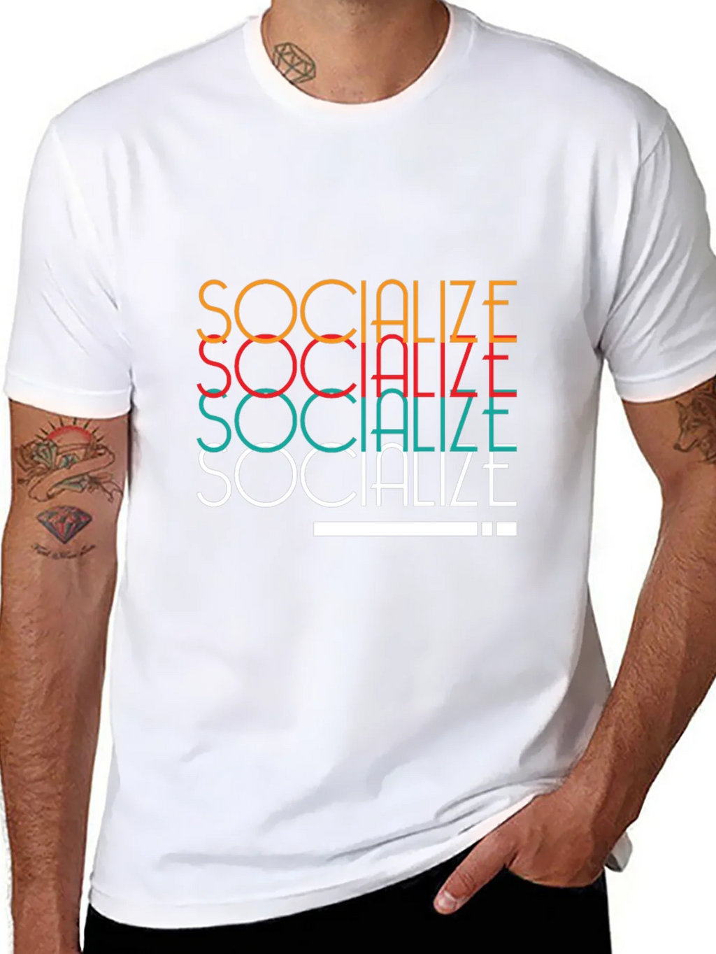 Socialize Graphic Tee - Trendy Cotton T-Shirt product image 6