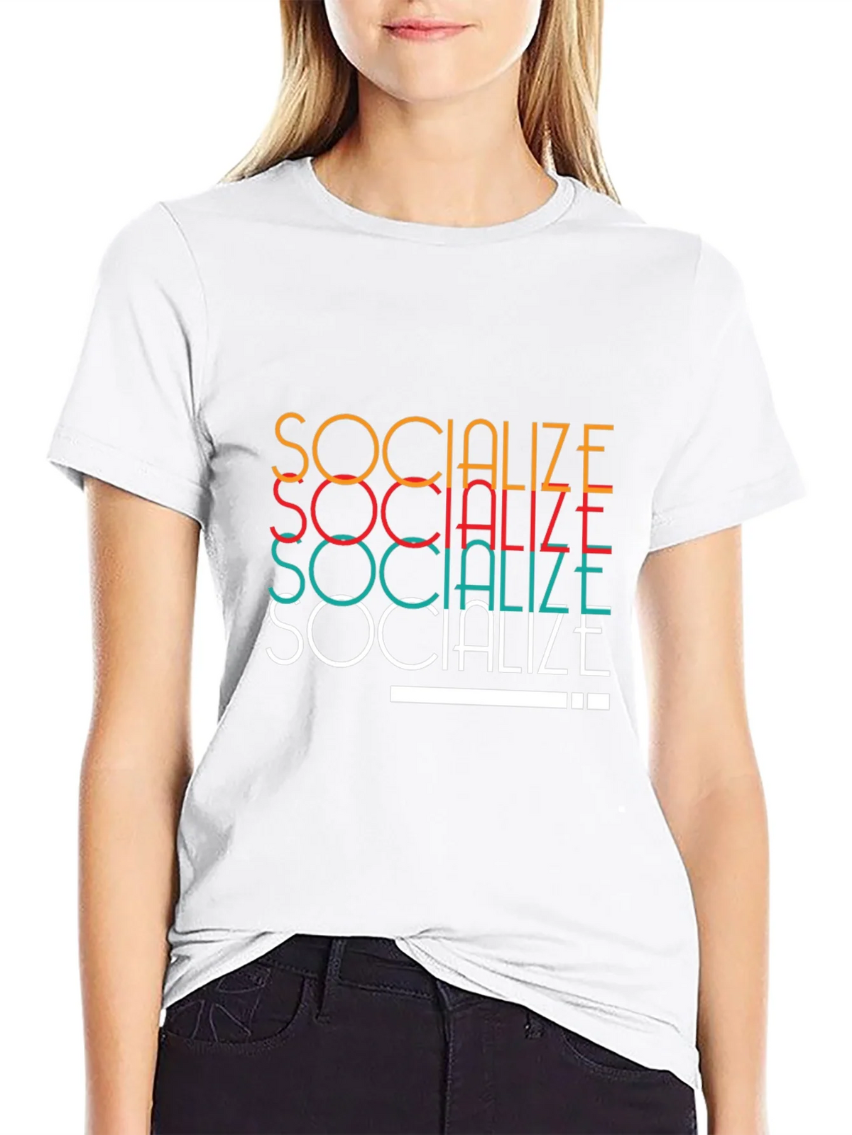 Socialize Graphic Tee - Trendy Cotton T-Shirt product image 7