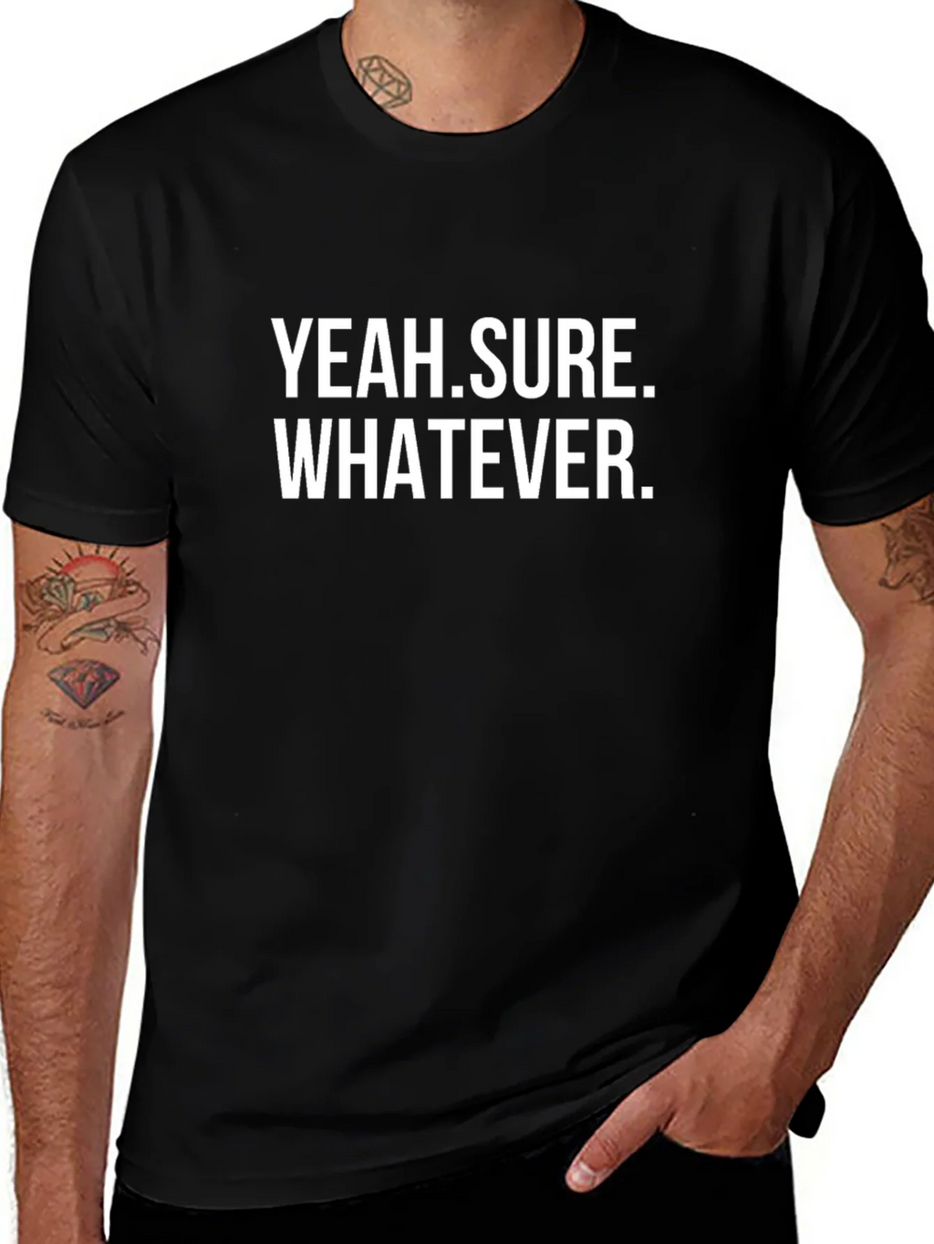 Yeah Sure Whatever Sarcastic T-Shirt product image 1