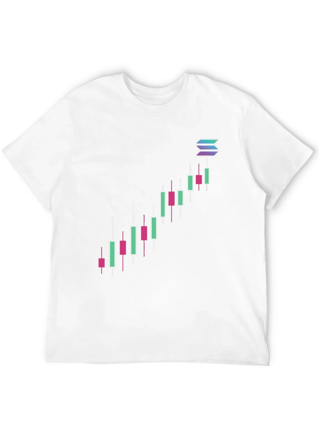 Solana Crypto Chart Black T-Shirt product image 11