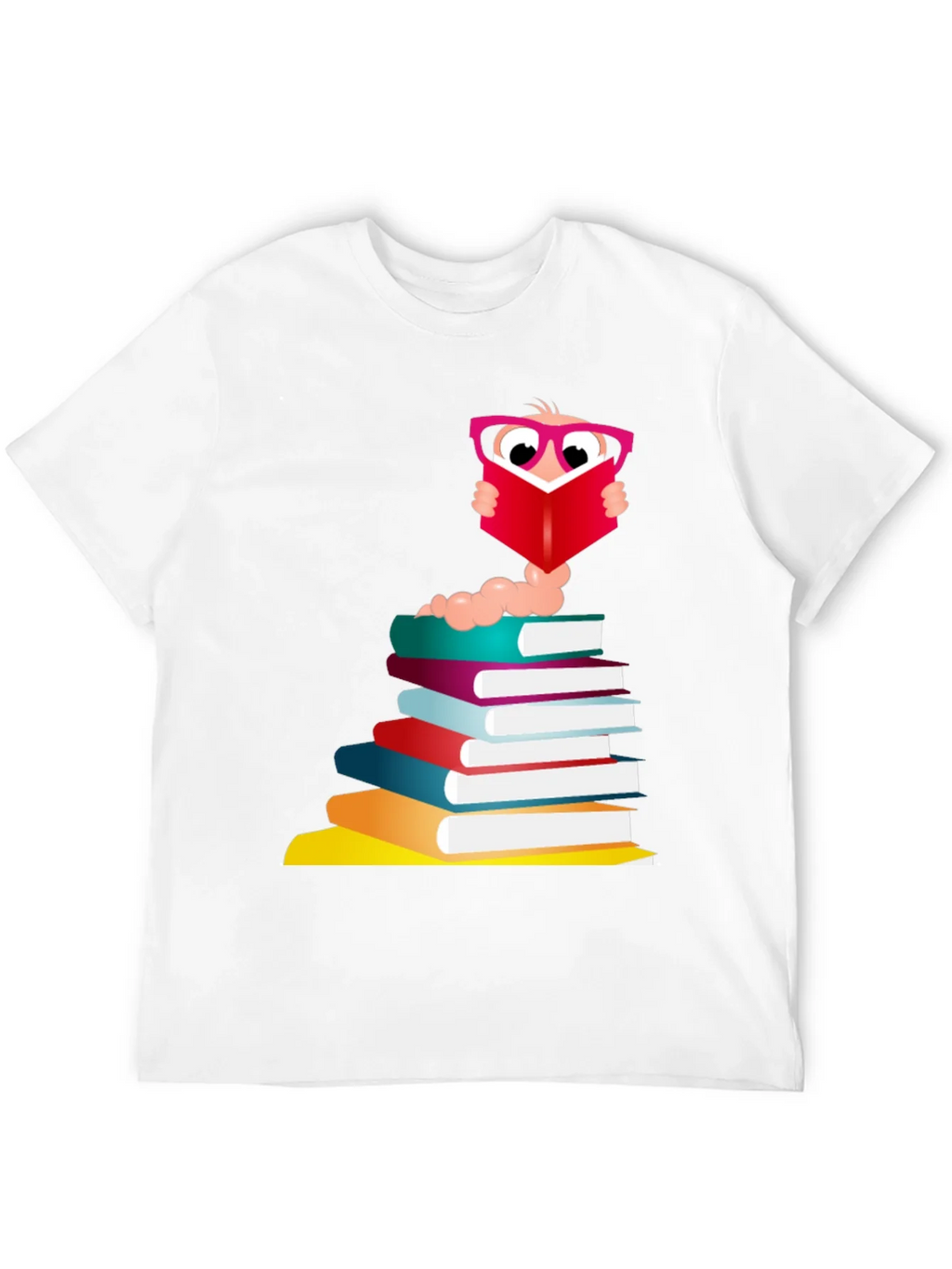 Bookworm Graphic Tee - Black Cotton T-Shirt product image 11