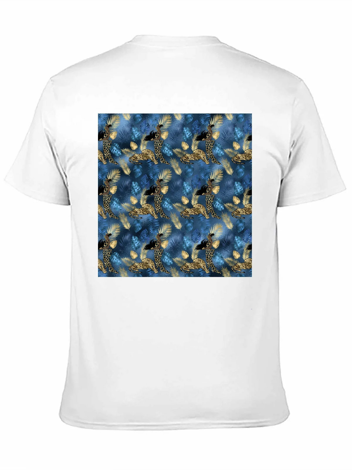 Exotic Giraffe Print Black T-Shirt product image 10