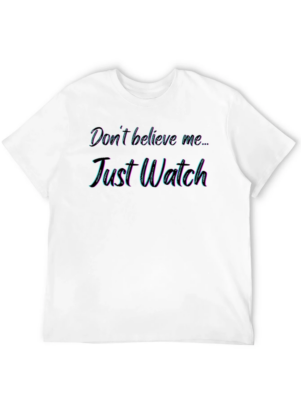 Just Watch Mens Black Graphic Tee product image 11