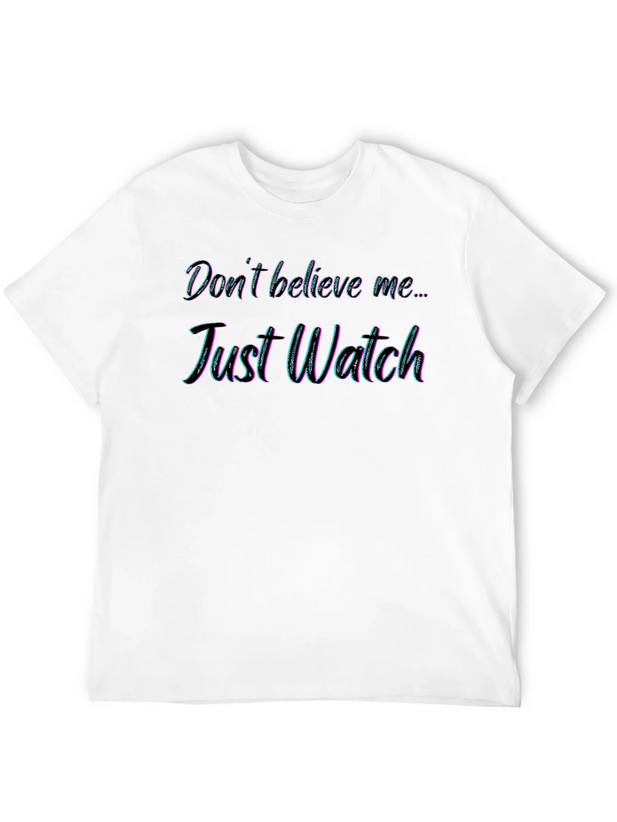 Just Watch Mens Black Graphic Tee product image 11