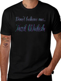 Just Watch Mens Black Graphic Tee product image 1