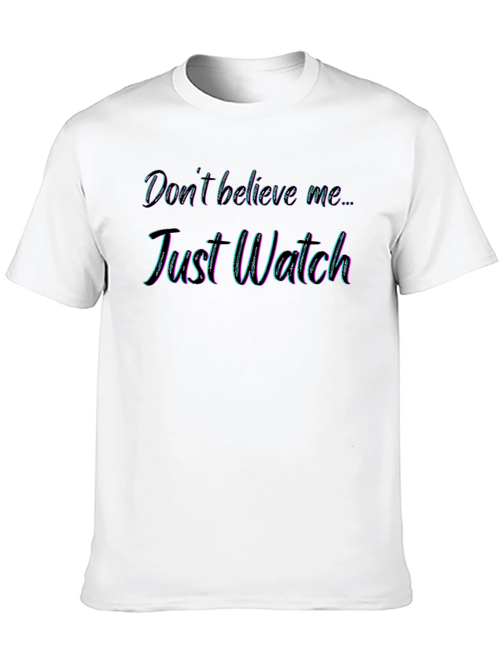 Just Watch Mens Black Graphic Tee product image 9