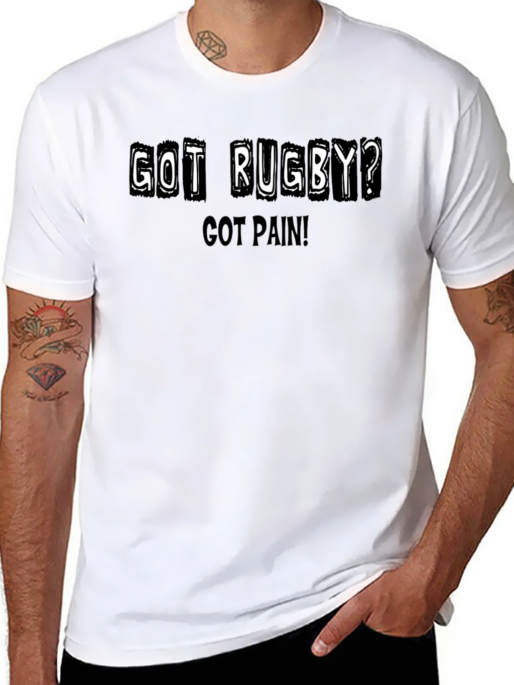 Got Rugby? Pain! T-Shirt - Sports Fan Apparel product image 7
