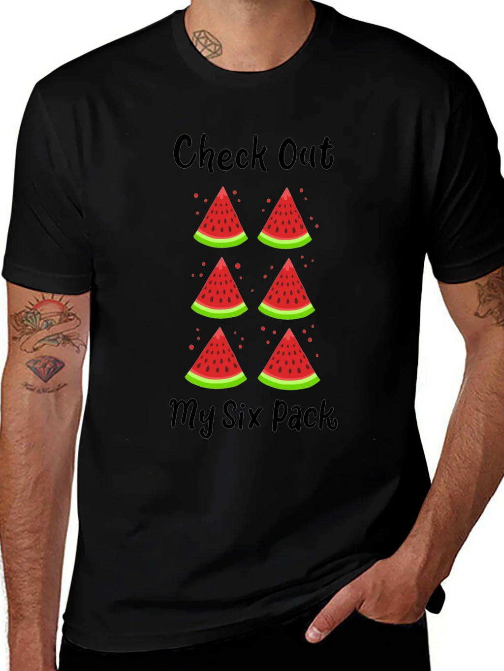 Check Out My Six Pack Watermelon T-Shirt product image 1