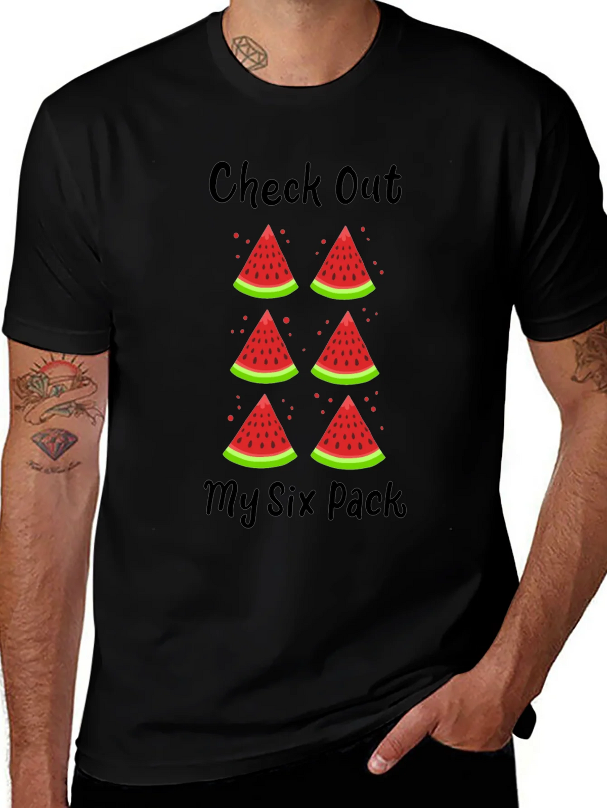 Check Out My Six Pack Watermelon T-Shirt product image 1
