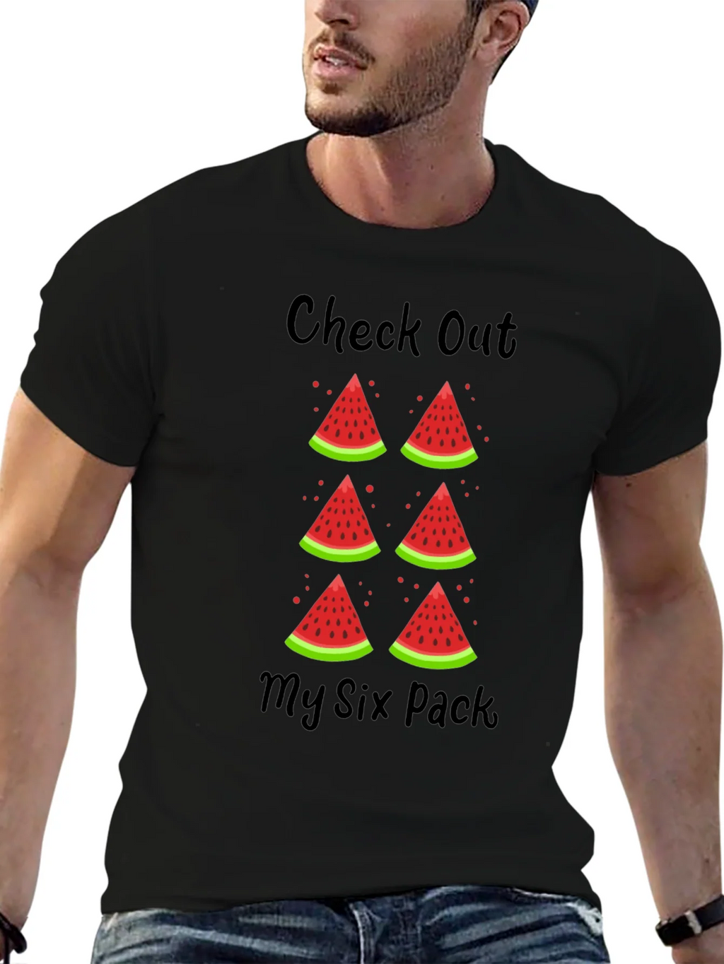Check Out My Six Pack Watermelon T-Shirt product image 6
