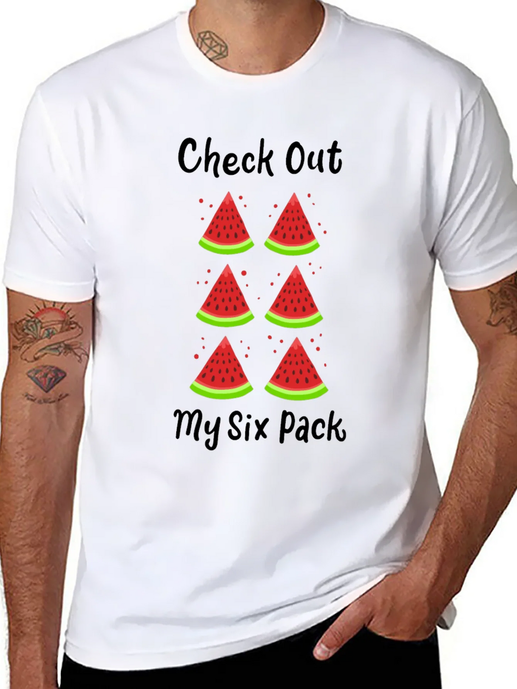 Check Out My Six Pack Watermelon T-Shirt product image 7