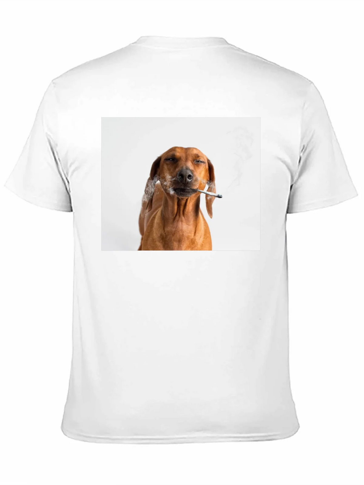 Smoking Dog T-Shirt - Unisex Black Tee product image 10