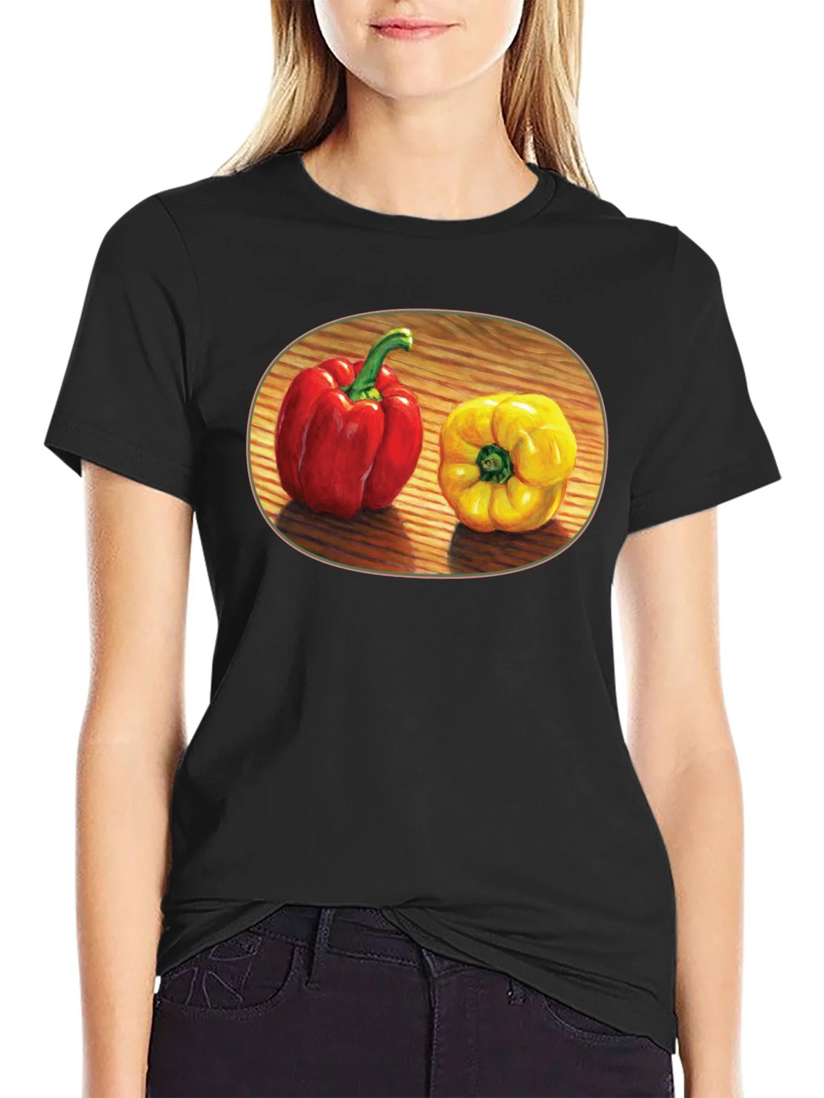 Red & Yellow Pepper Graphic Tee product image 2