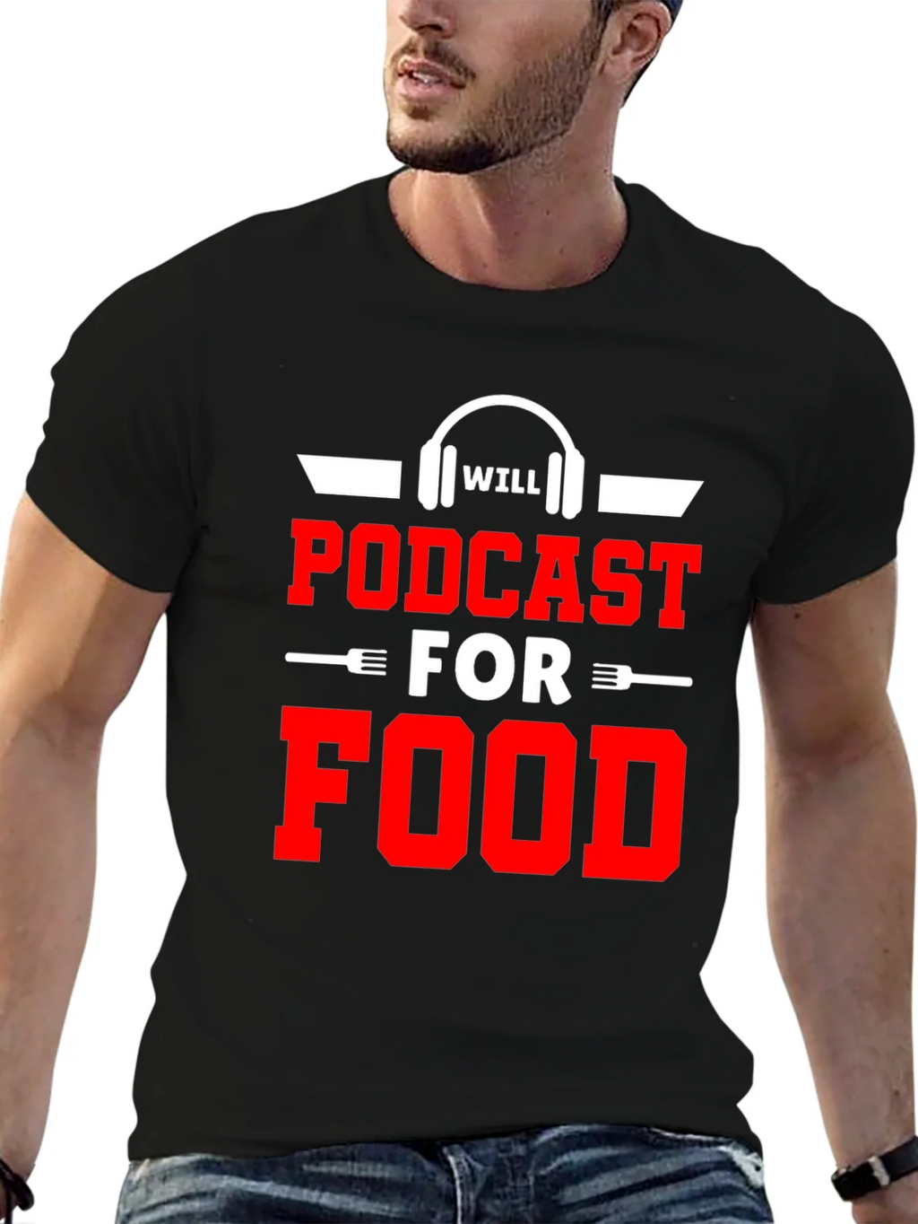 Podcast for Food Graphic T-Shirt product image 6