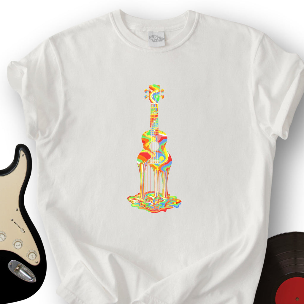 Melting Rainbow Ukulele T-Shirt product image 6