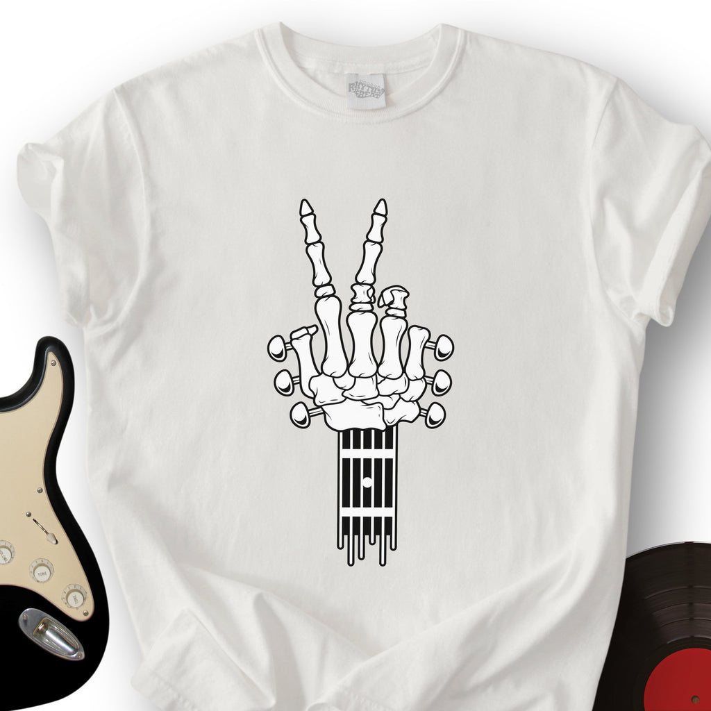 Skeleton Peace Guitar T-Shirt product image 7