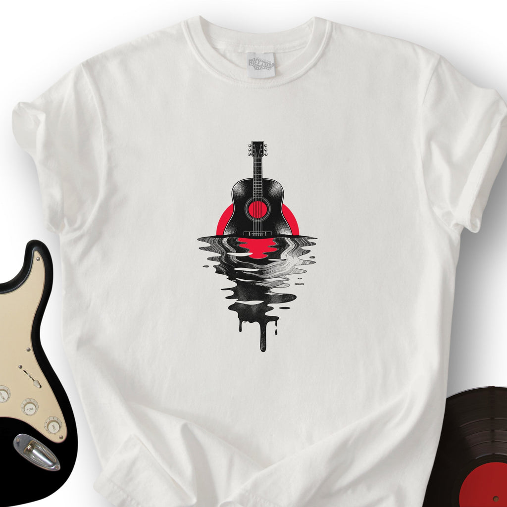 Melting Acoustic Guitar T-Shirt product image 1