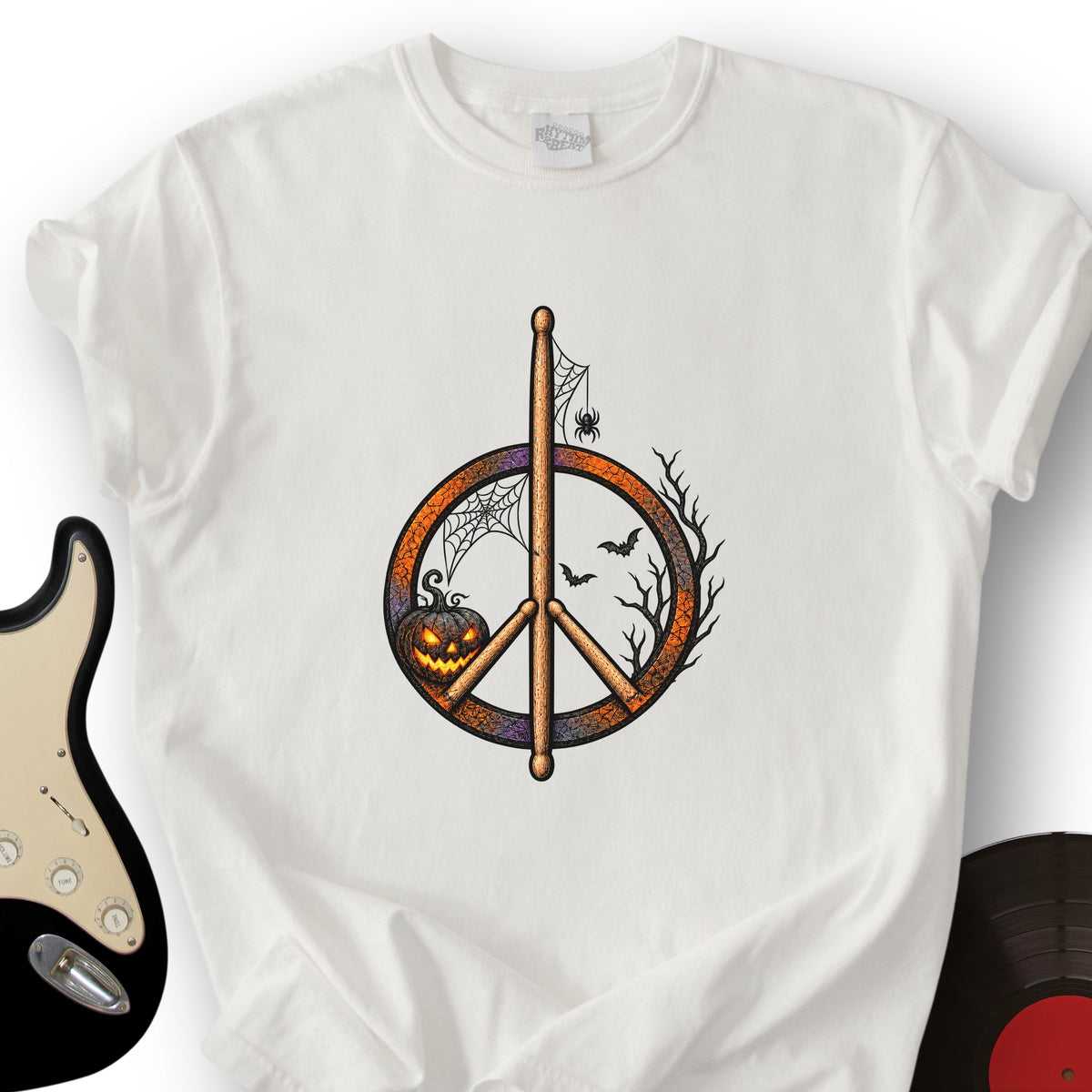 Haunted Harmony Drums T-Shirt product image 2