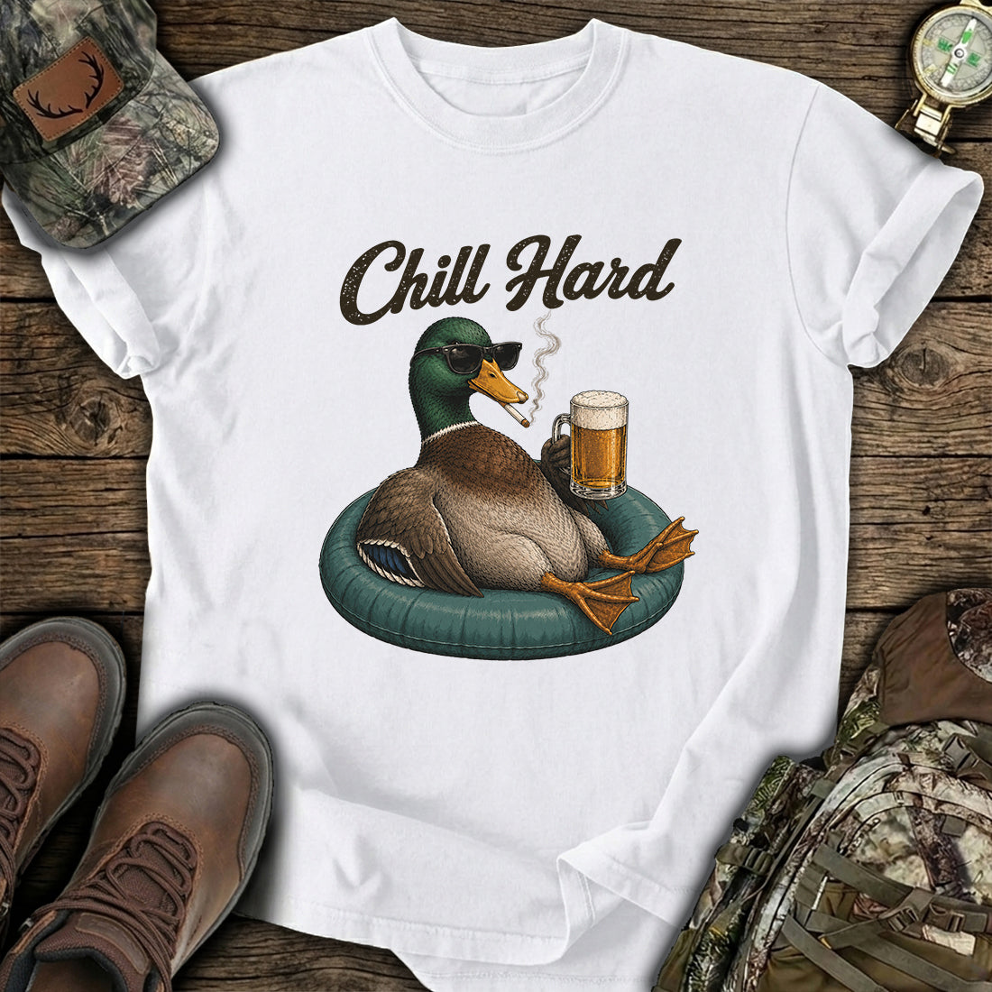 Funny Chill Duck T-Shirt product image 7