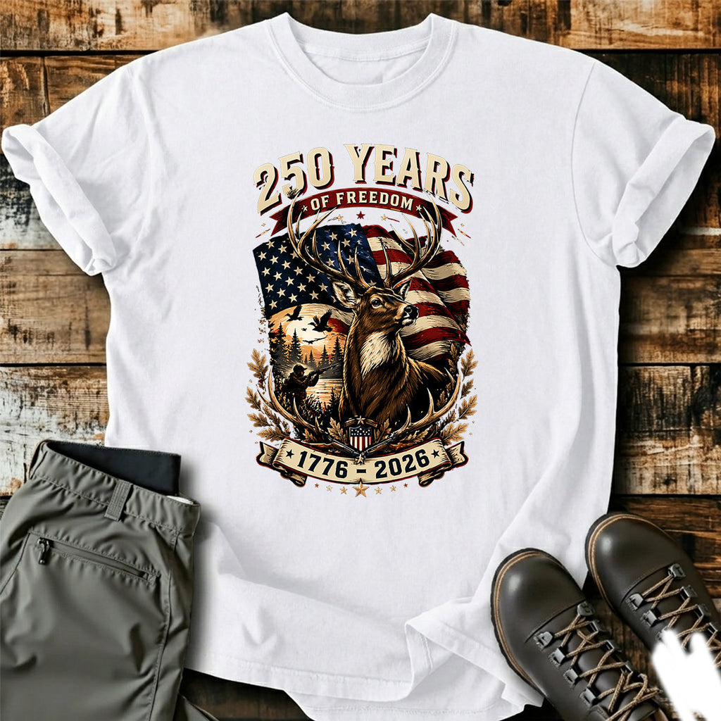 250 Years Deer USA T-Shirt product image 7