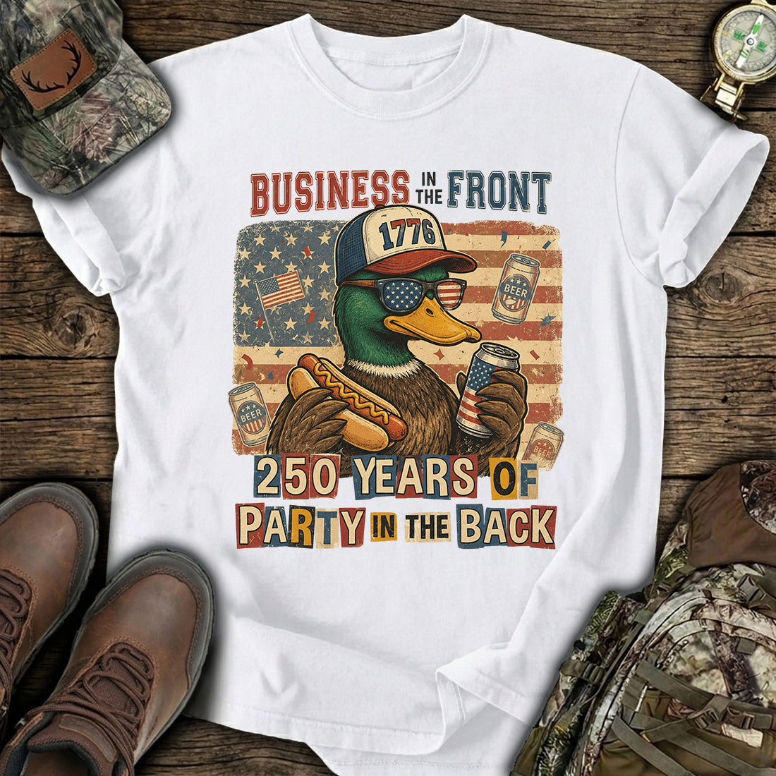 Patriotic Party Duck T-Shirt product image 1