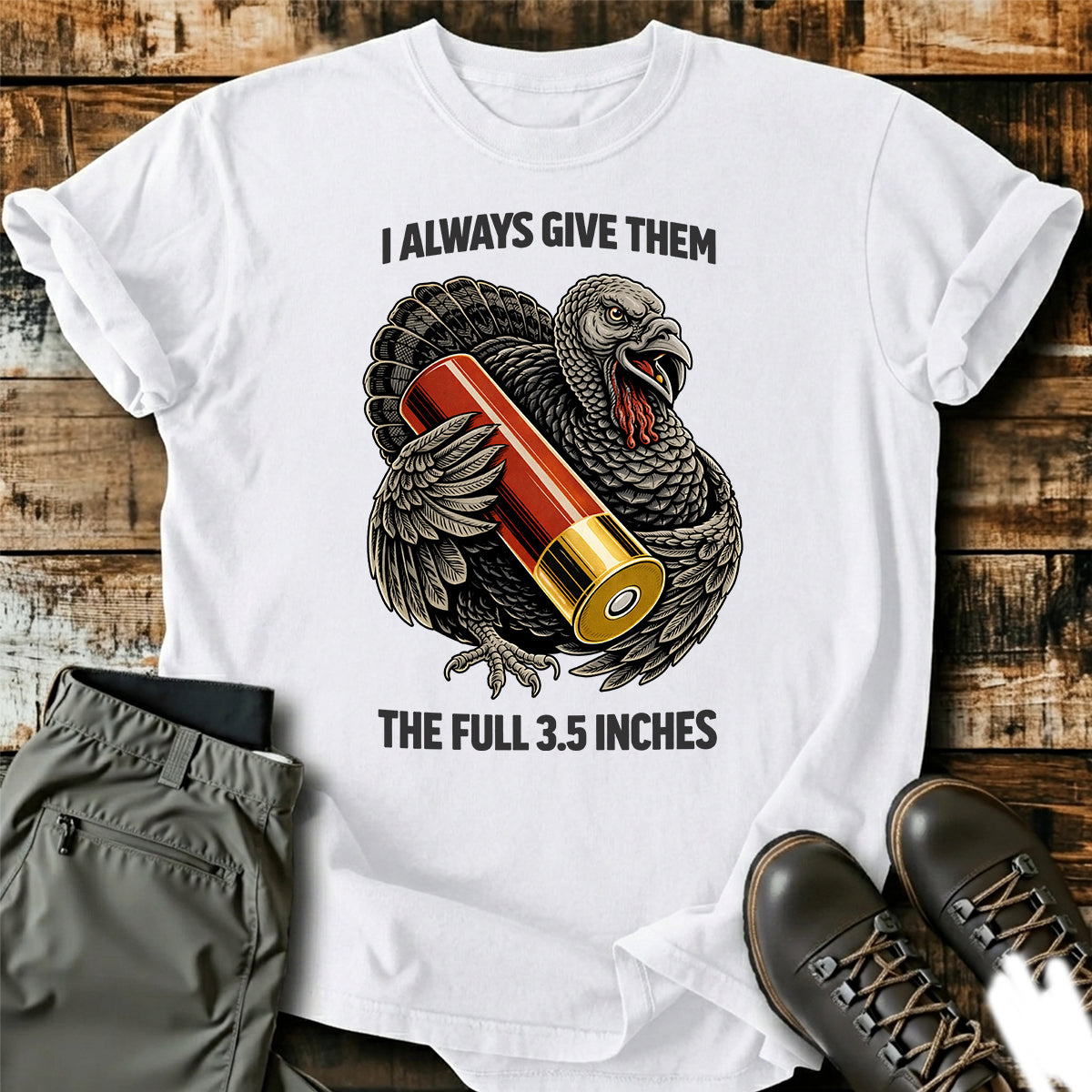 Funny Turkey Hunter T-Shirt product image 7