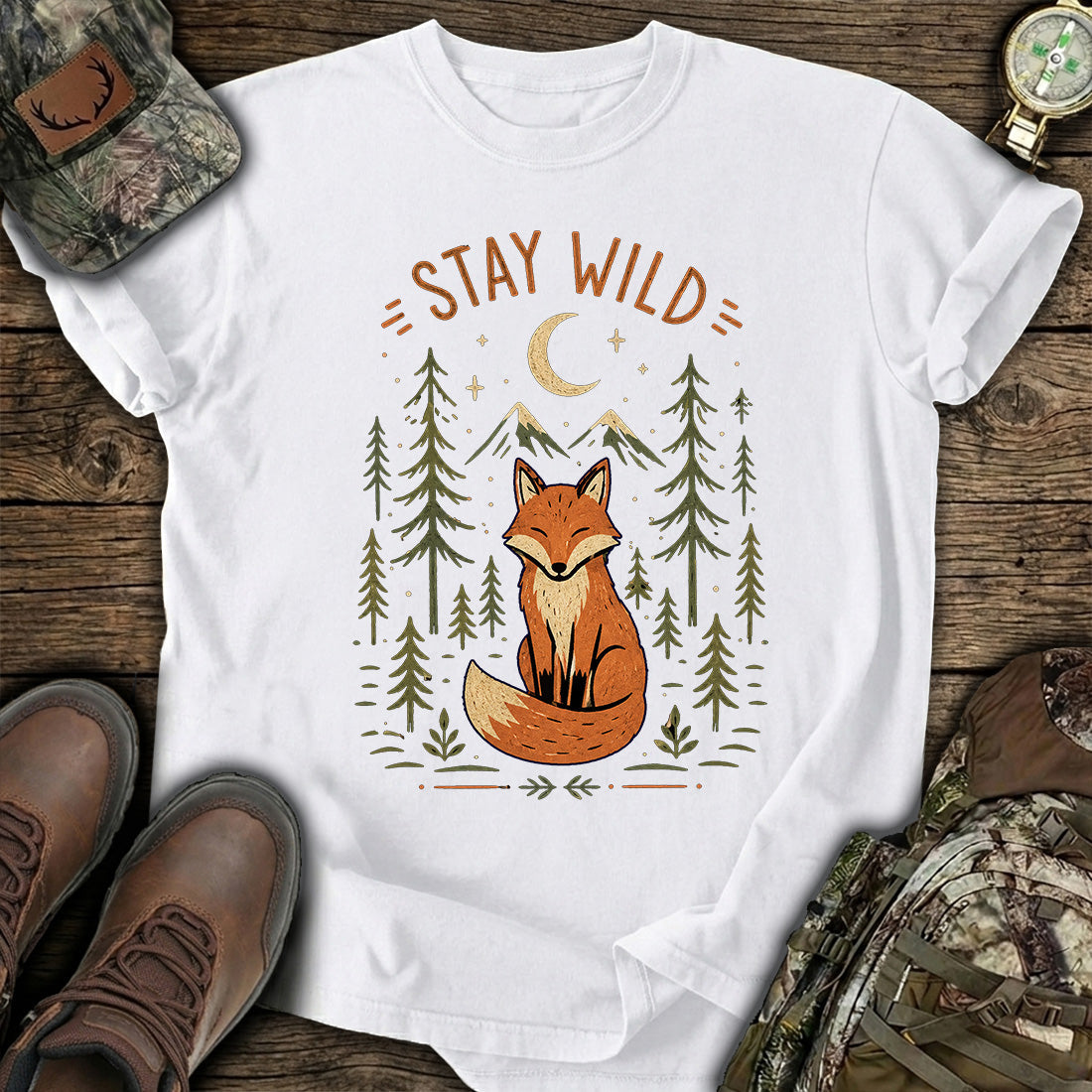 Wild Fox Forest T-Shirt product image 7