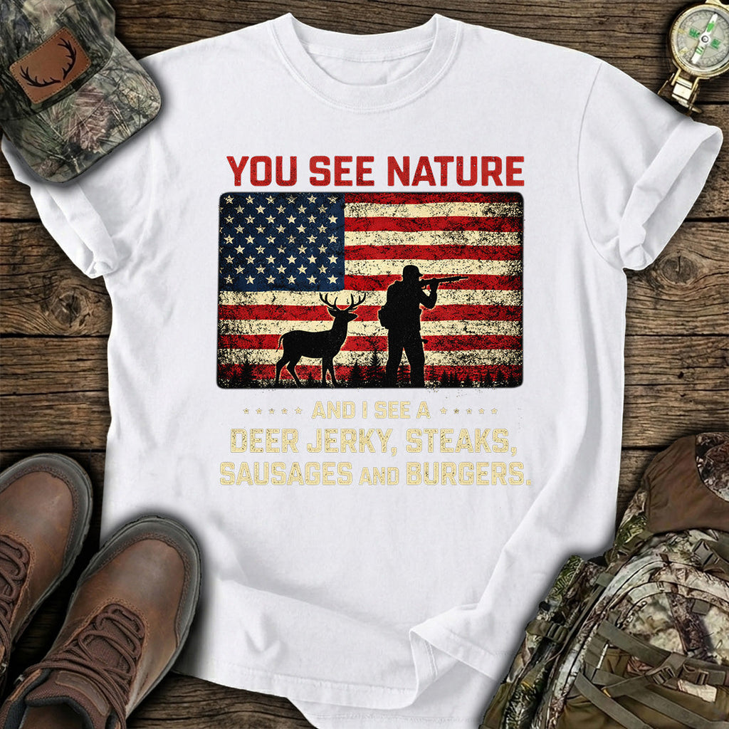 You See Nature I Deer T-Shirt product image 3