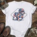 Patriotic Bulldog USA Flag T-Shirt product image 1