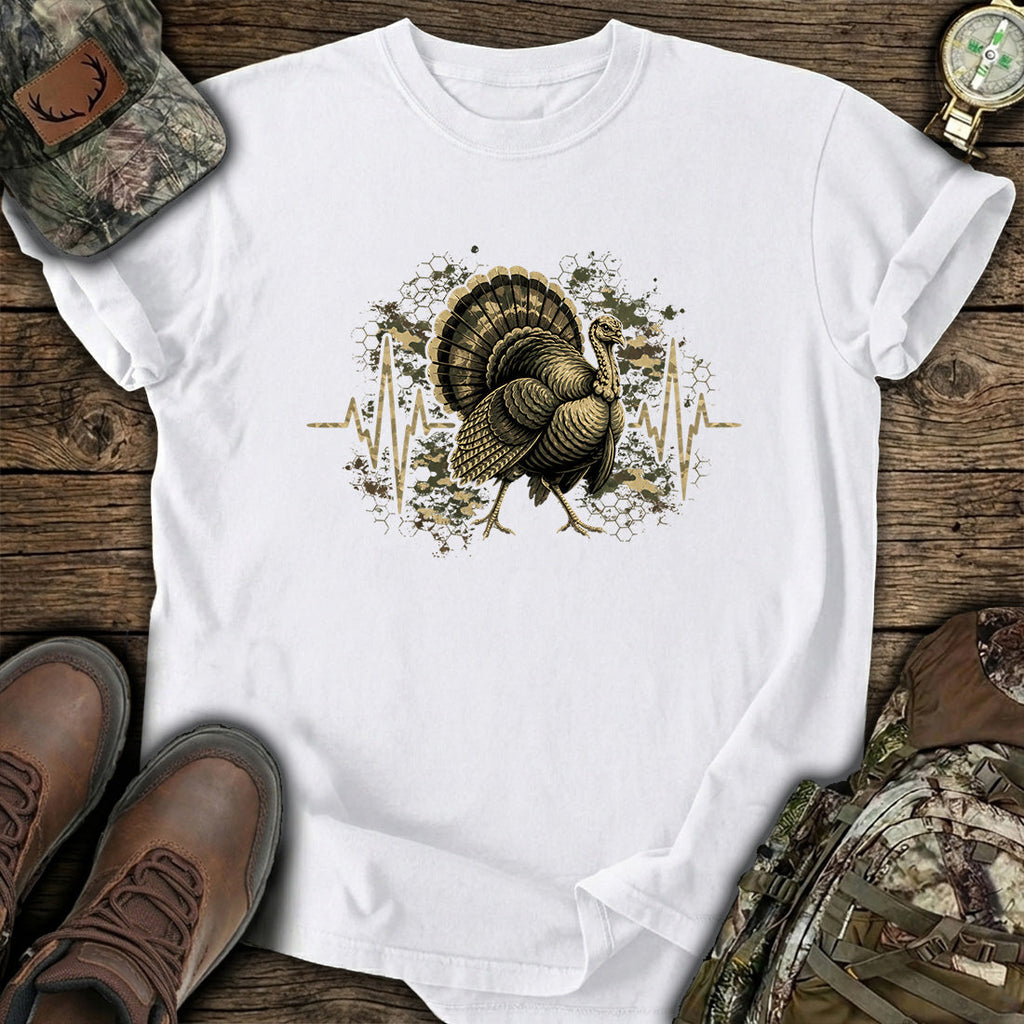 Turkey Hunting Heartbeat T-Shirt product image 7
