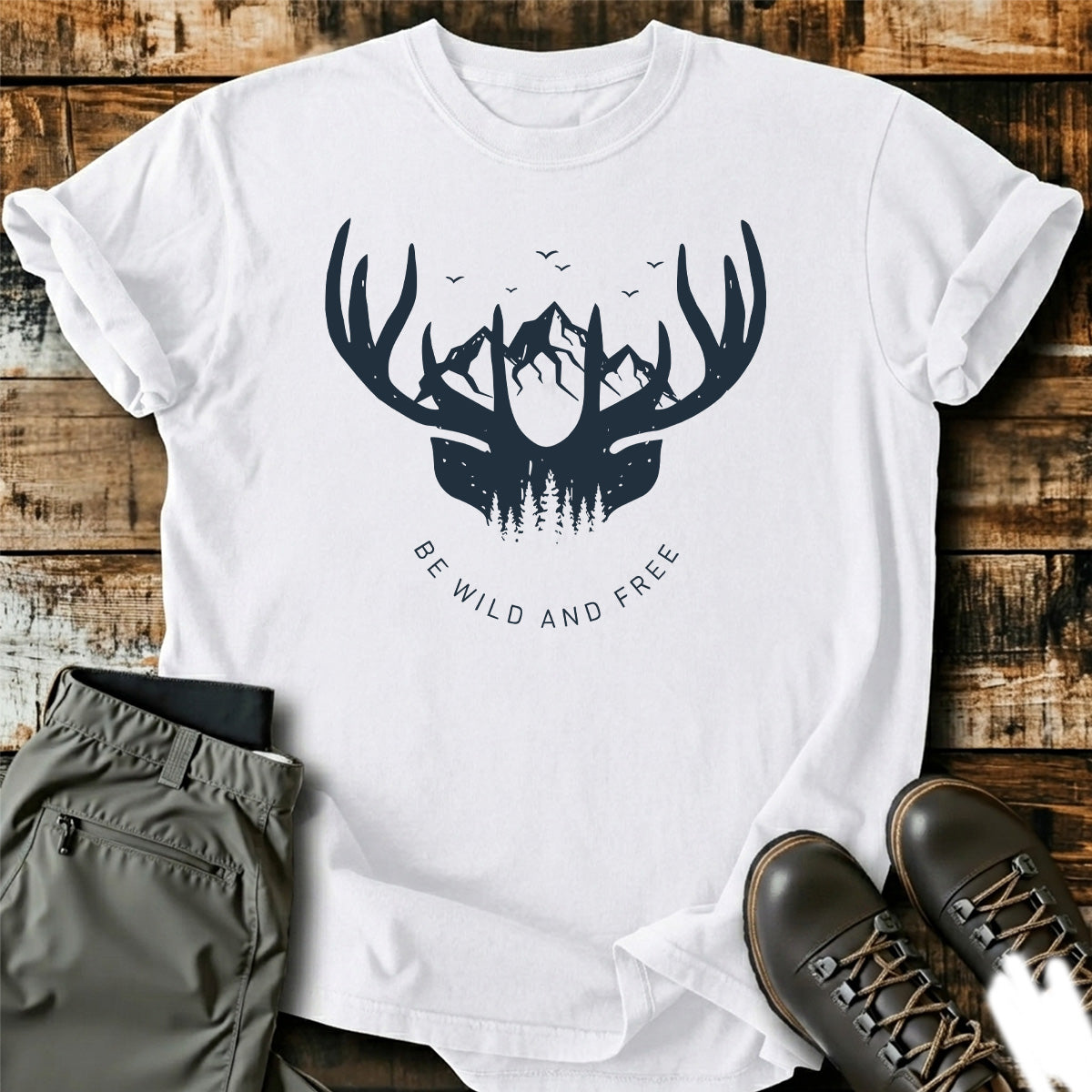 Be Wild And Free Deer T-Shirt product image 6