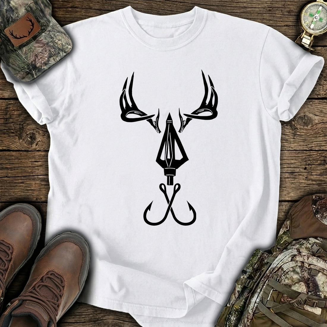 Deer Antler Arrow Hook T-Shirt product image 7
