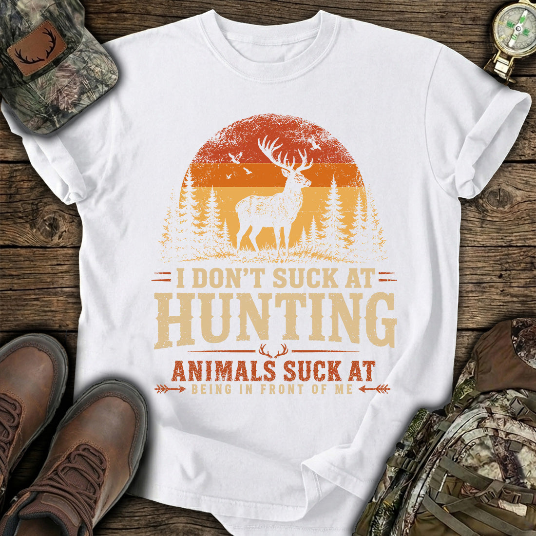 I Don't Suck At Hunting T-Shirt product image 3