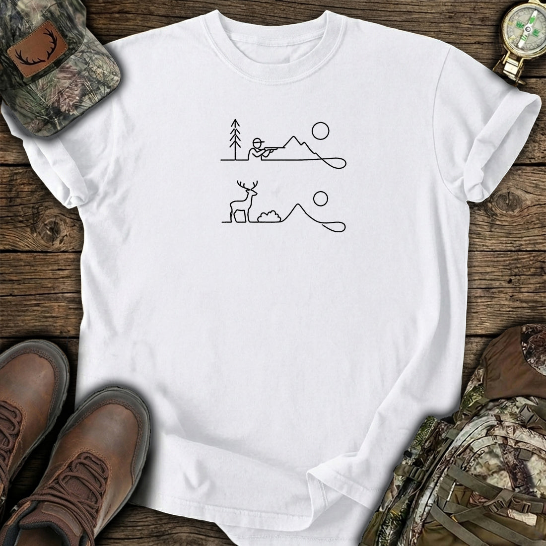 Minimal Hunter Line T-Shirt product image 2
