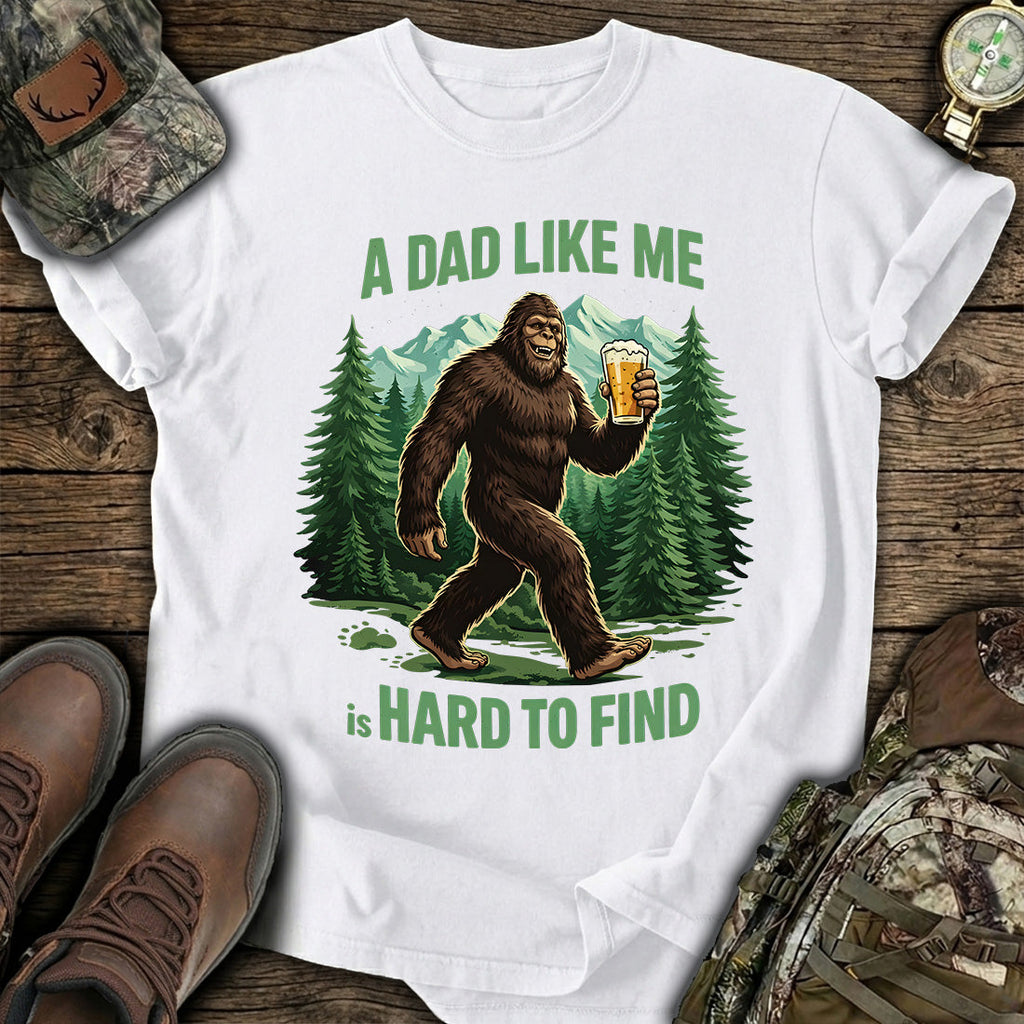 Funny Bigfoot Beer Dad T-Shirt product image 2