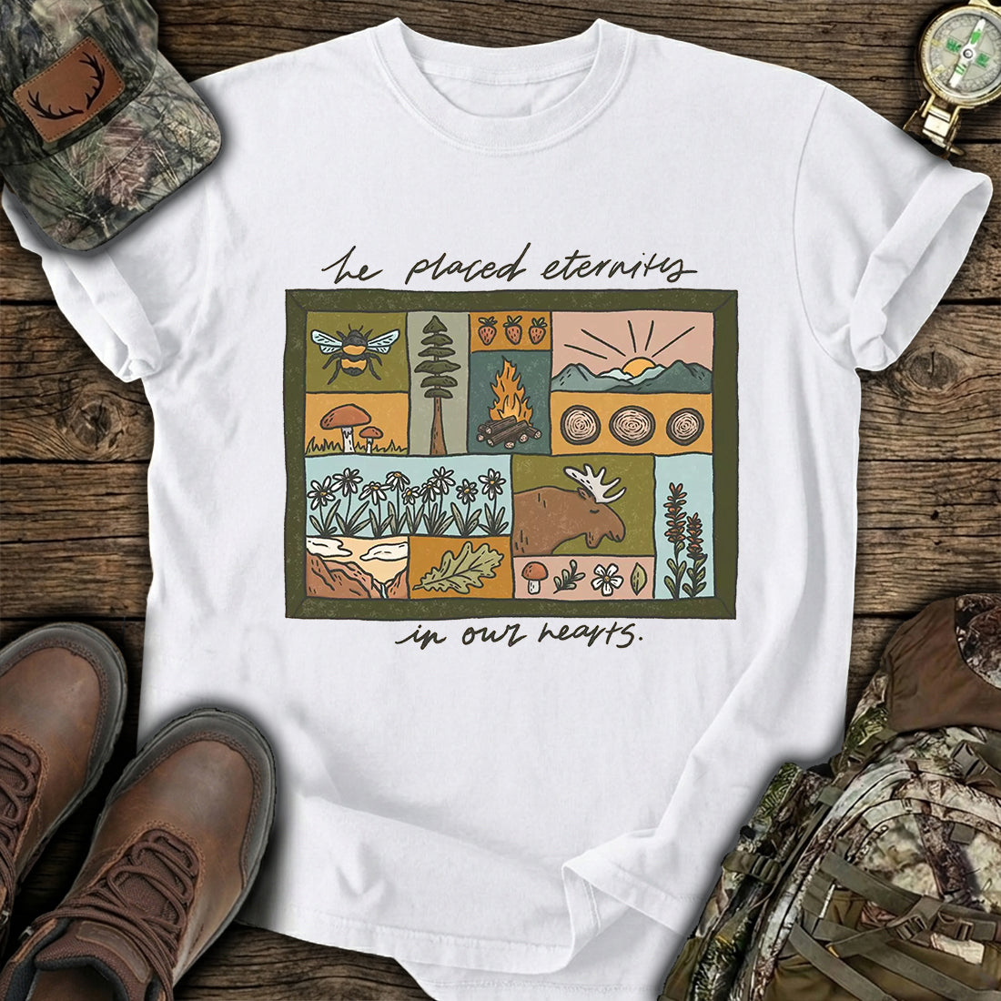 Nature Forest Moose T-Shirt product image 7