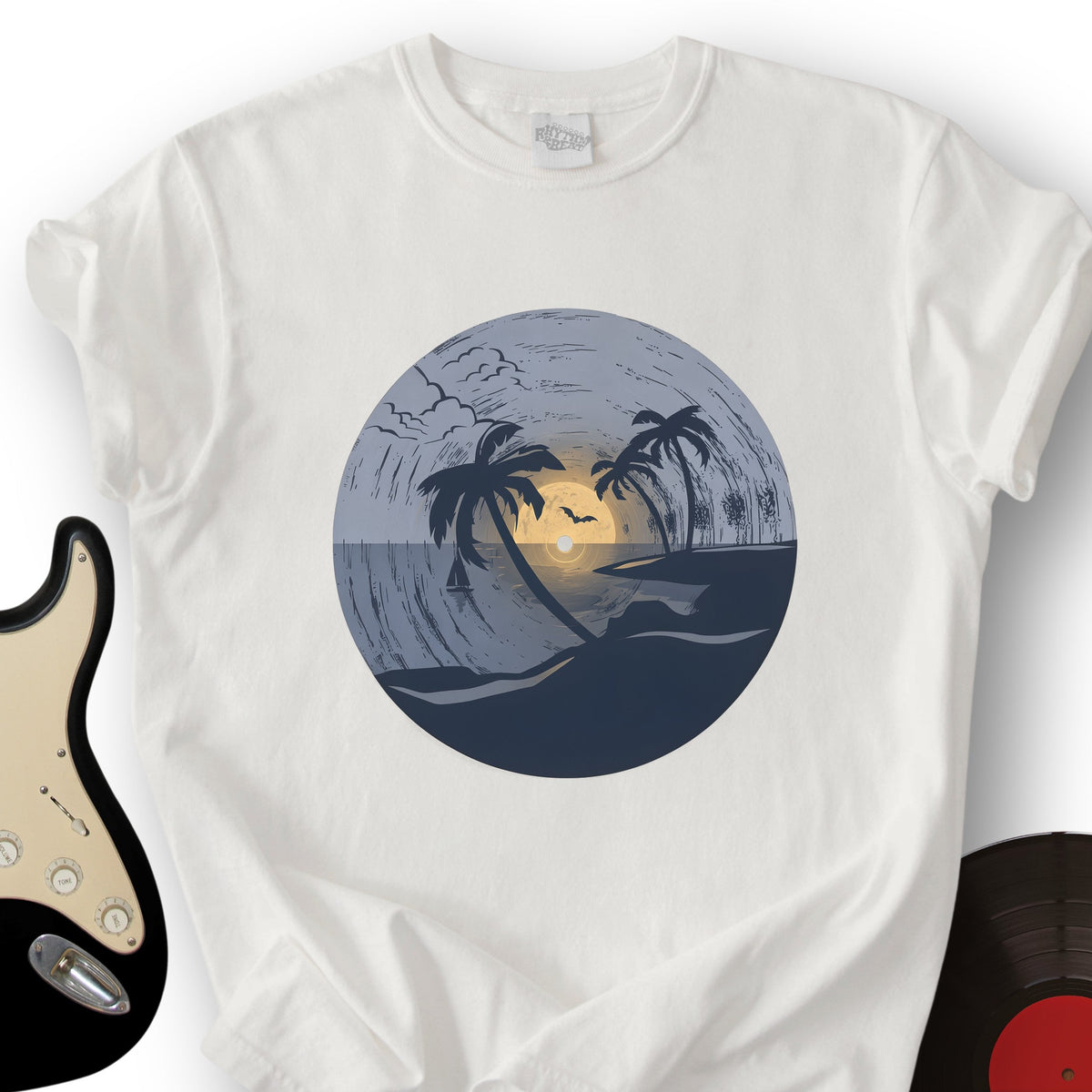 Moonlit Shoreline Spin T-Shirt product image 1