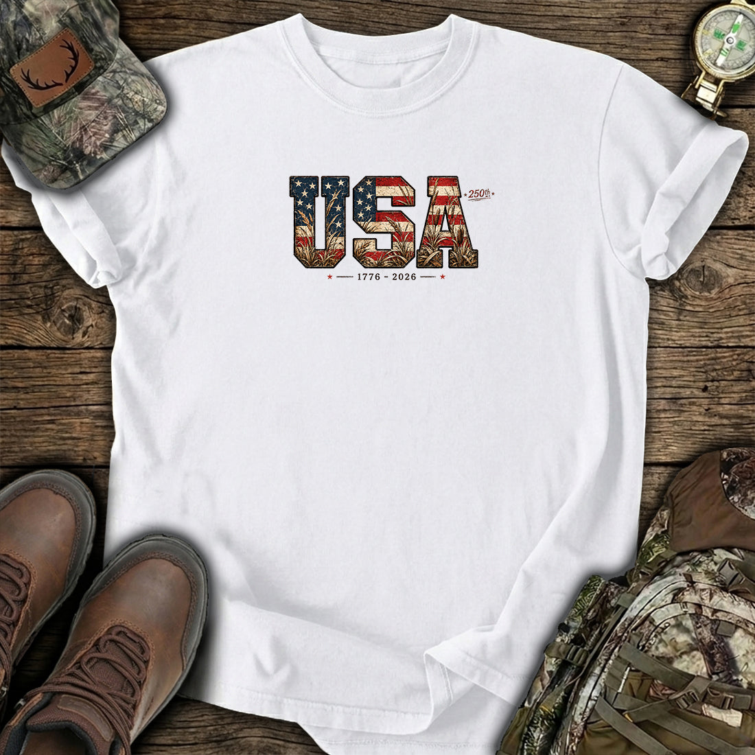Freedom Blooms USA T-Shirt product image 1