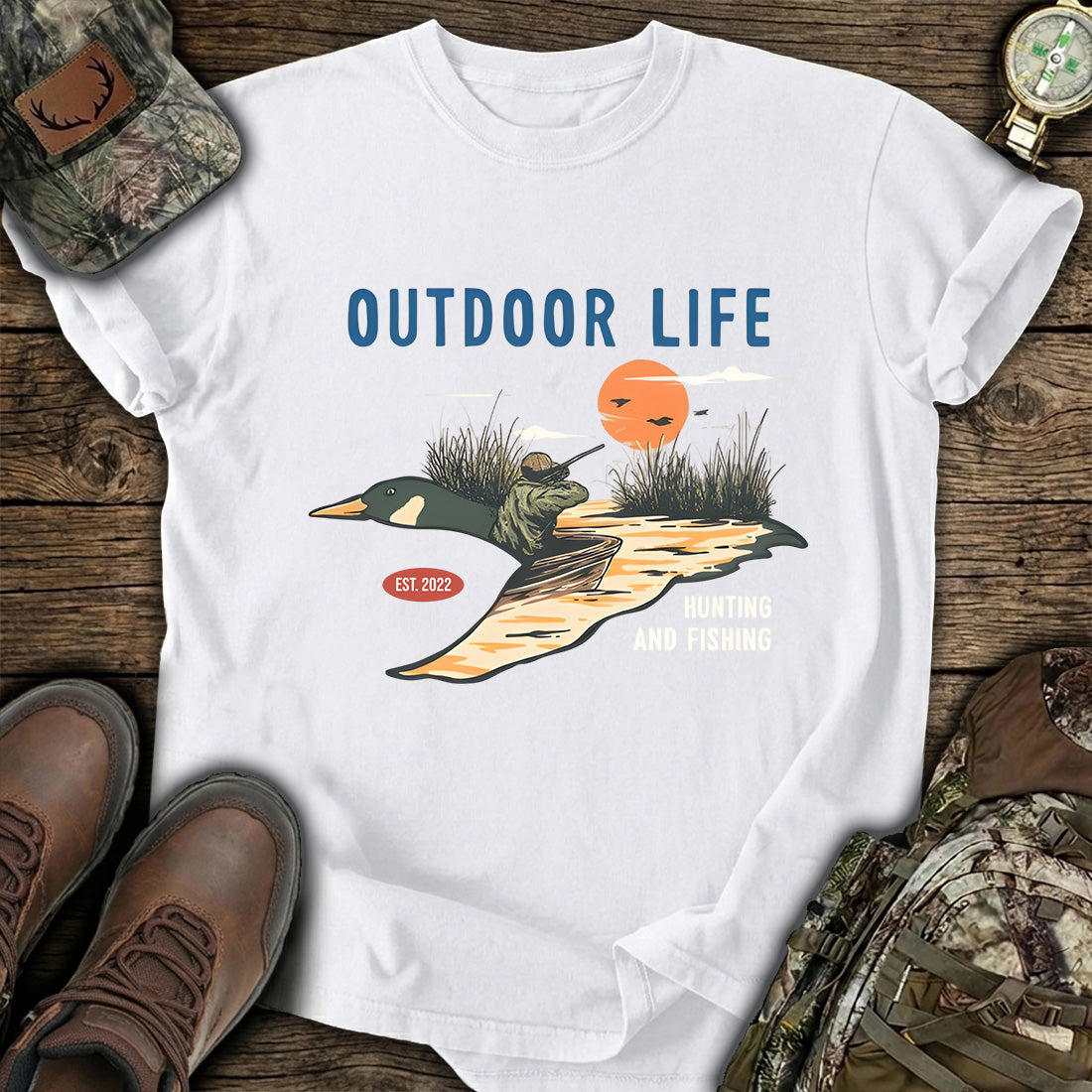 Duck Hunting Outdoor T-Shirt product image 7