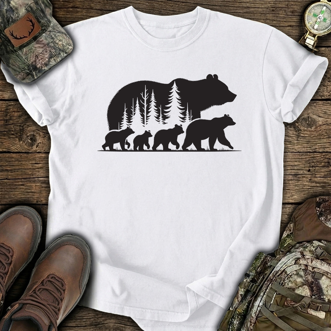 Bear Family Forest T-Shirt product image 2
