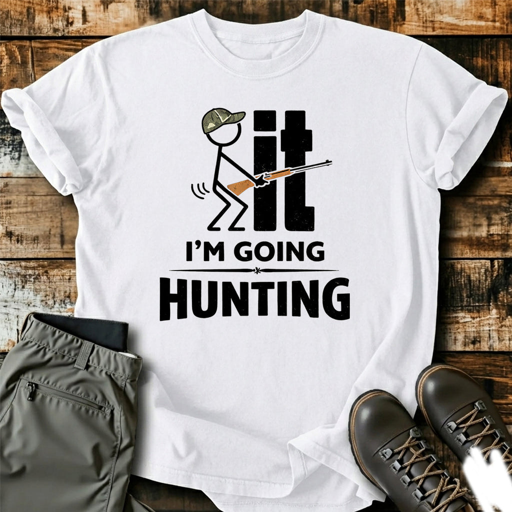 Funny Hunting Stickman T-Shirt product image 7